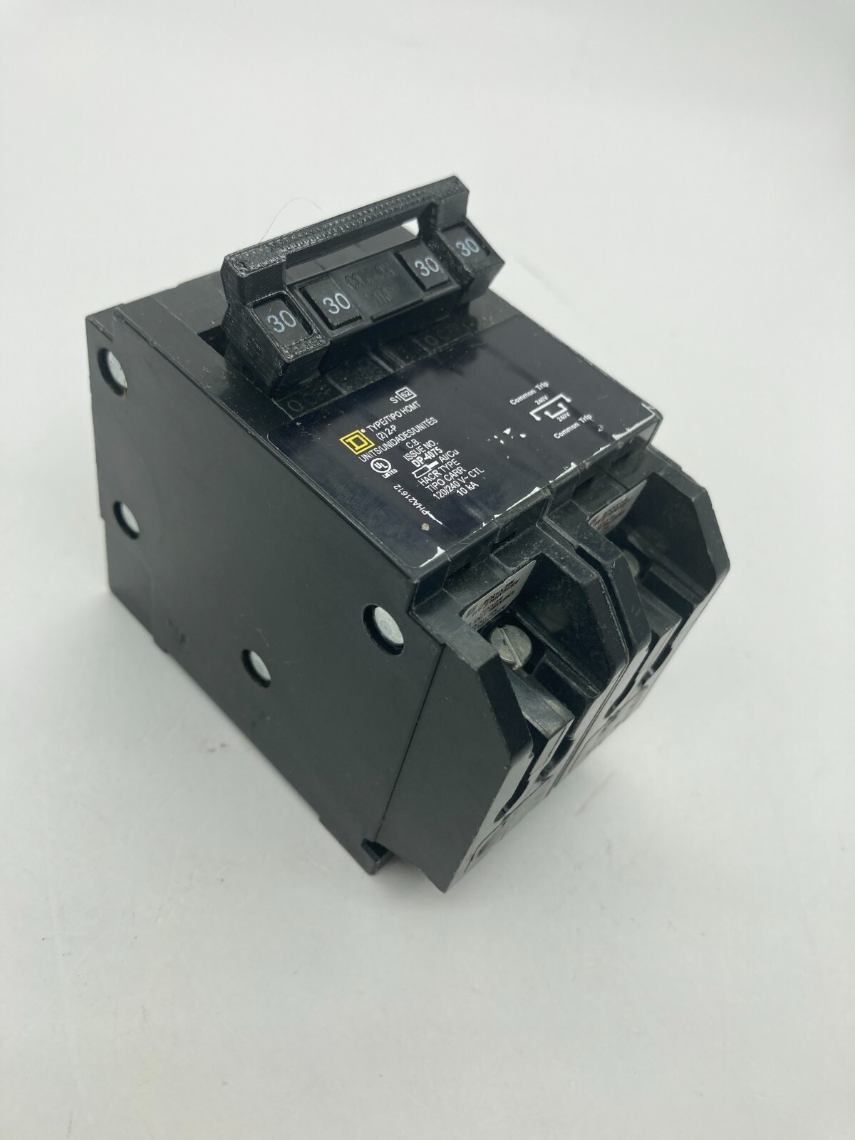 Homeline HOMT230230CP Quad Two 2 Pole 30 Amp 120/240V Plug In Square D Breaker