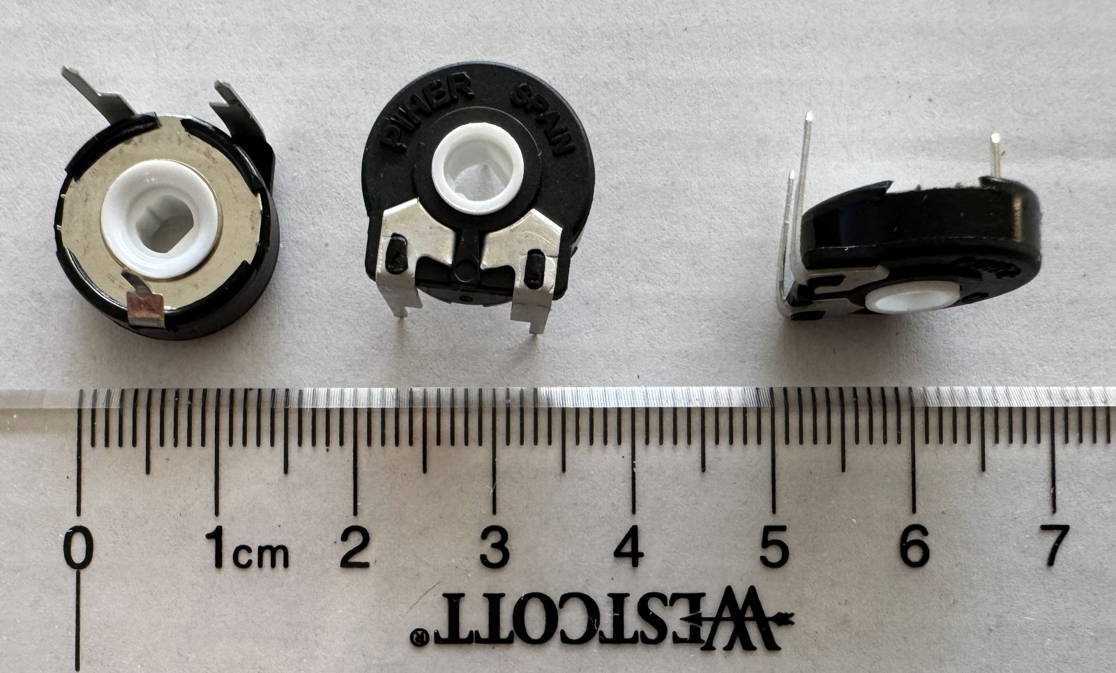 10 Pcs PT15NV02-104A2020 PIHER Potentiometer 1Turn Horizontal 15mm 100 kΩ ±20%