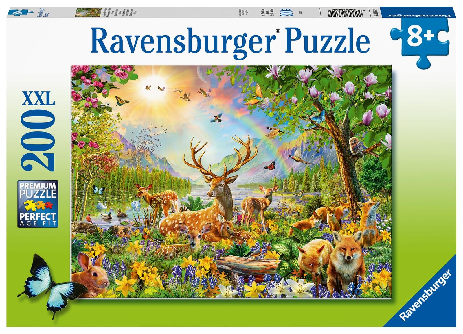 Ravensburger Deer 200 Piece XXL Jigsaw Puzzle 19.5 x 14.25in, Multicolor