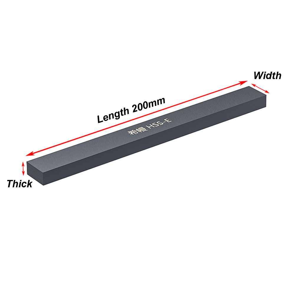 HSS M42 With Cobalt Flat Bar Strip Plate High Speed Steel Lathe Rod Length 200mm