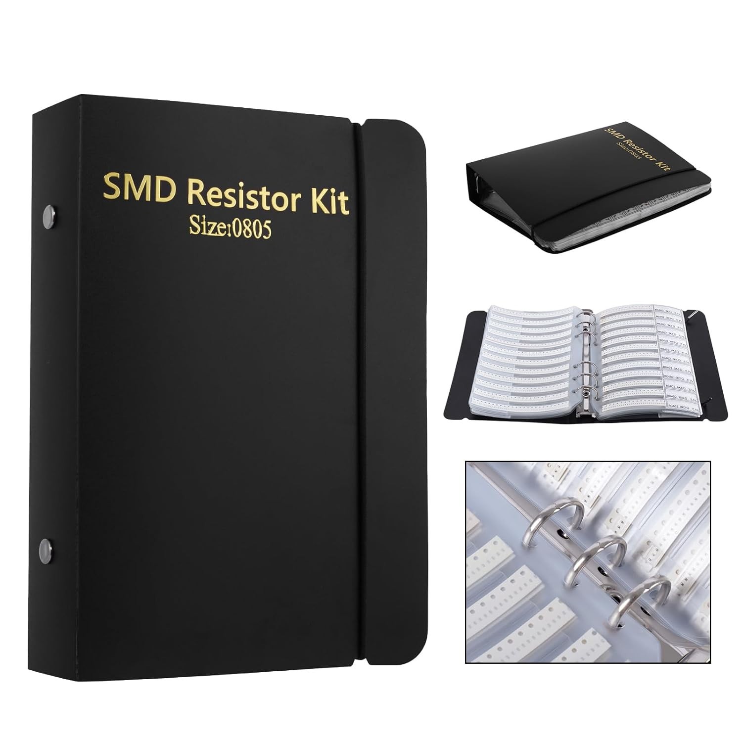 Resistor-0805 Assorted Folder – 8500pcs – 170 Values x 50pcs