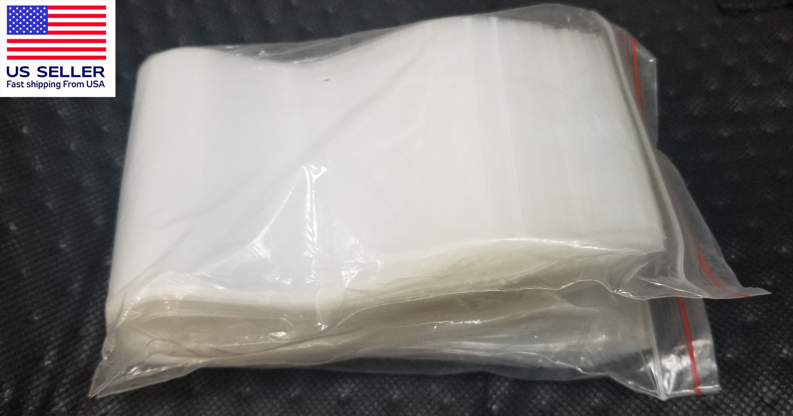 500pc 4.50″ x 6.25″ 2 Mil Clear Plastic Zip Lock Bag Zipper lock Bag Reclosable