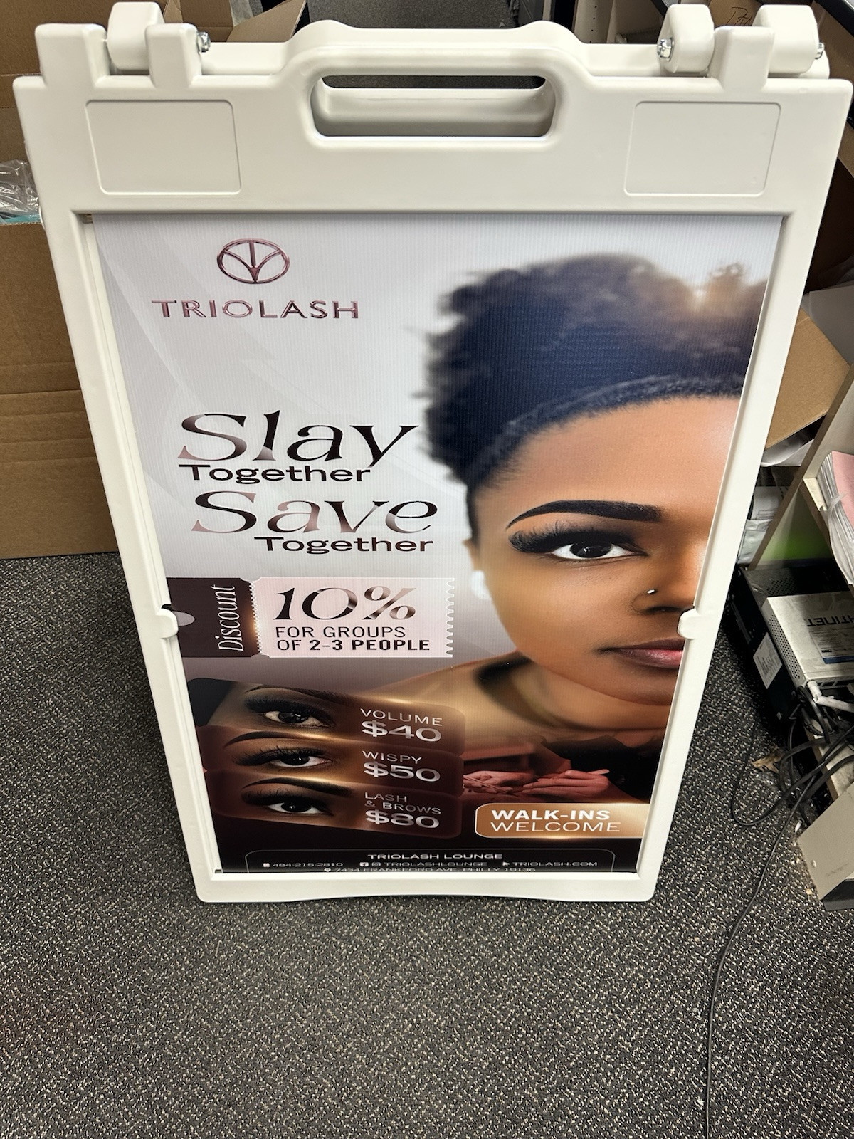 A-frame 24×36 Aframe Sidewalk Sign Sandwich Board Deluxe Signicade Quality