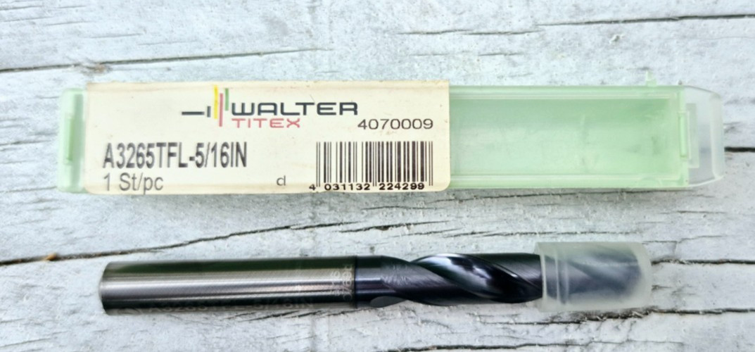 Walter Titex A3265TFL 5/16 High-Performance Solid Carbide Twist Drill