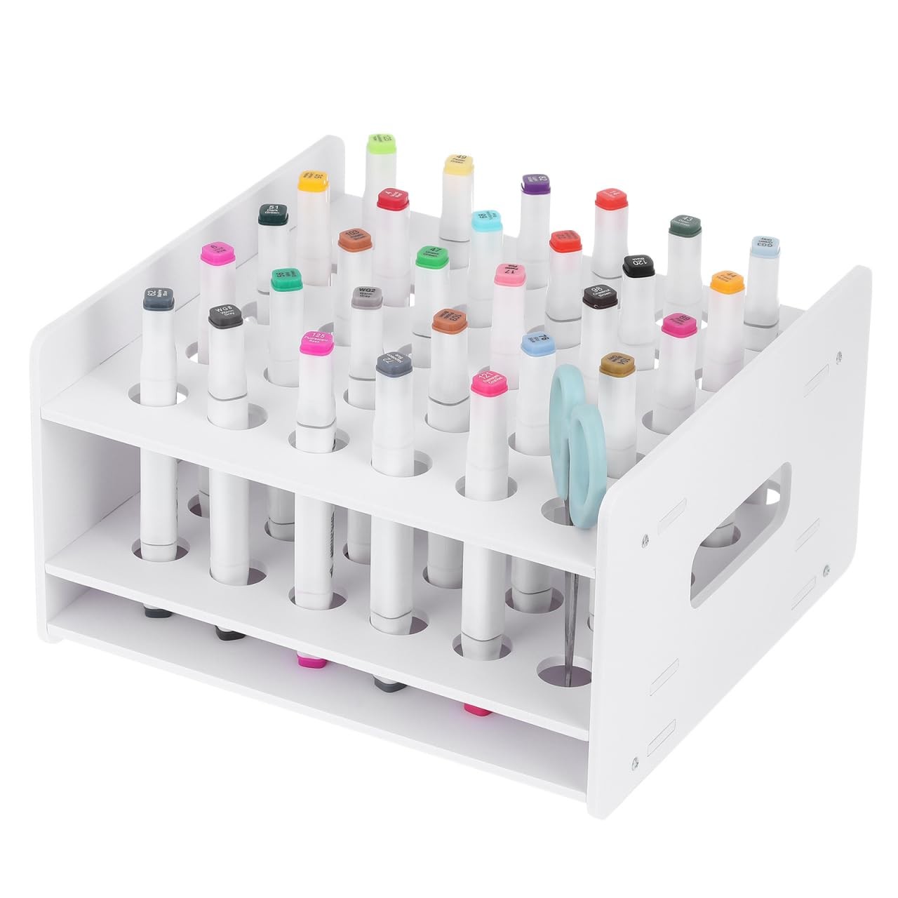 Cabilock Scissors Storage Rack 10.62X9.84X5.90Inch 27.00X25.00X15.00CM, White
