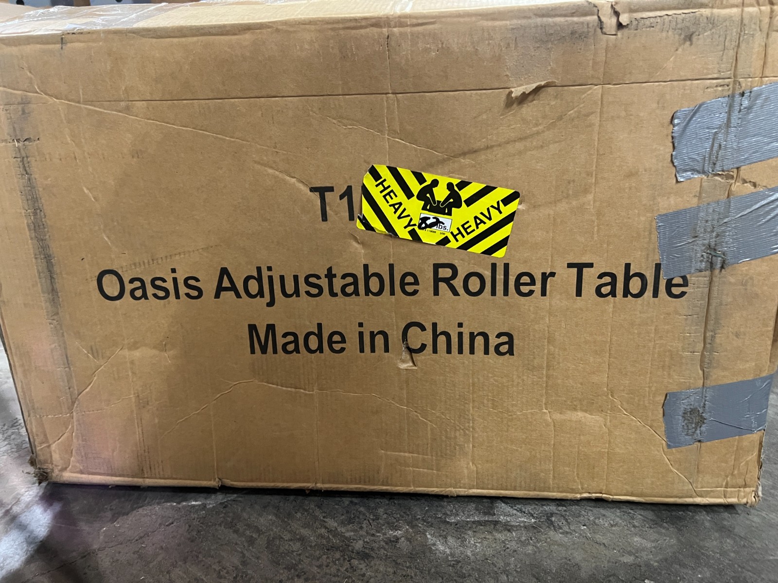 Oasis Machinery T1732 Adjustable Expandable Gravity Wheel Conveyor Table