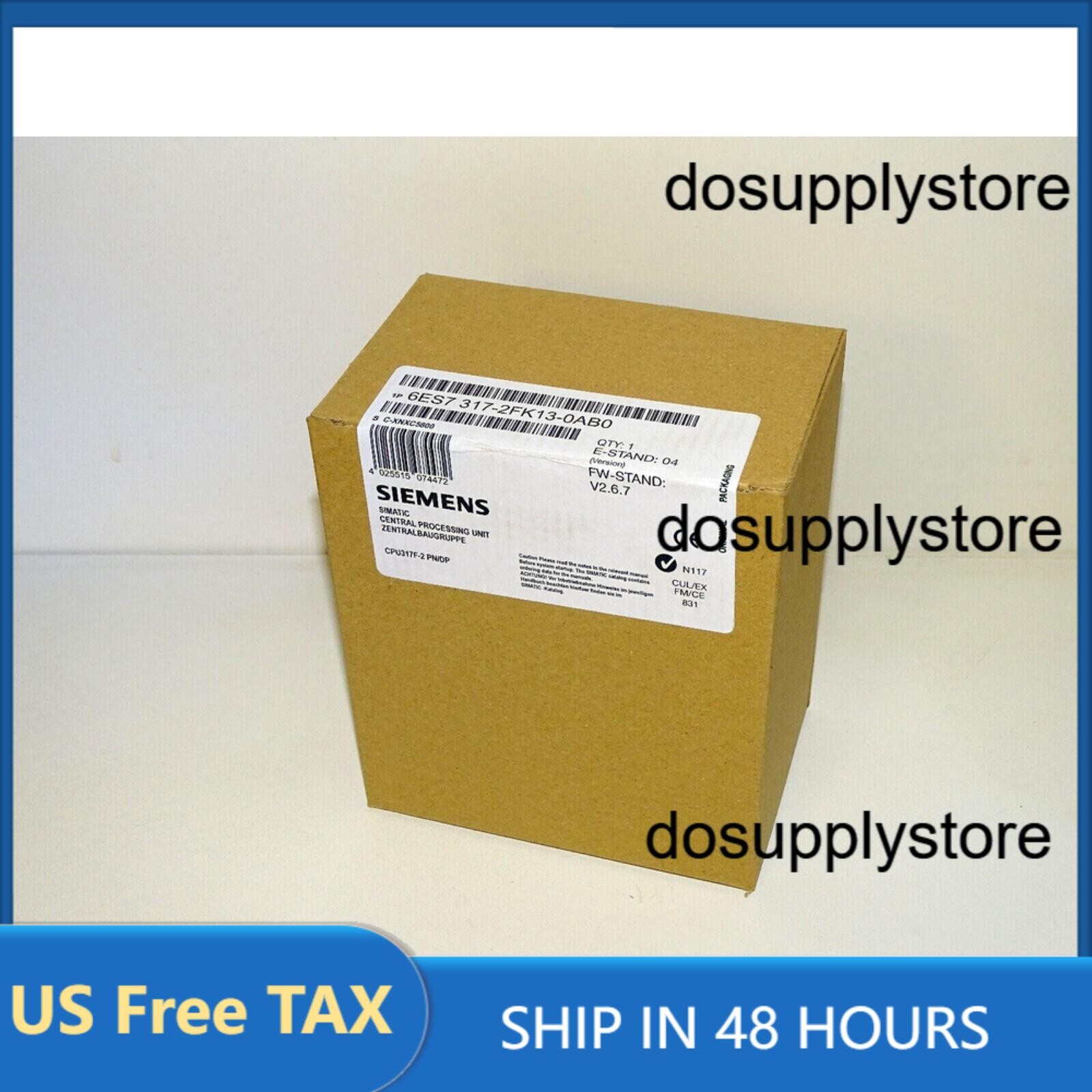 New Siemens Simatic S7 6ES7317-2FK13-0AB0 CPU 6ES7 317-2FK13-0AB0 Fast Shipping