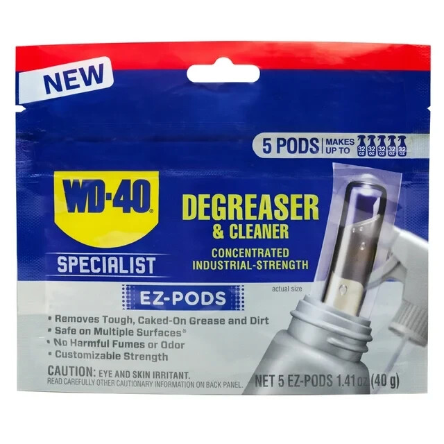 WD-40 Specialist Degreaser & Cleaner-5 EZ-PODS-Customizable Industrial-Strength