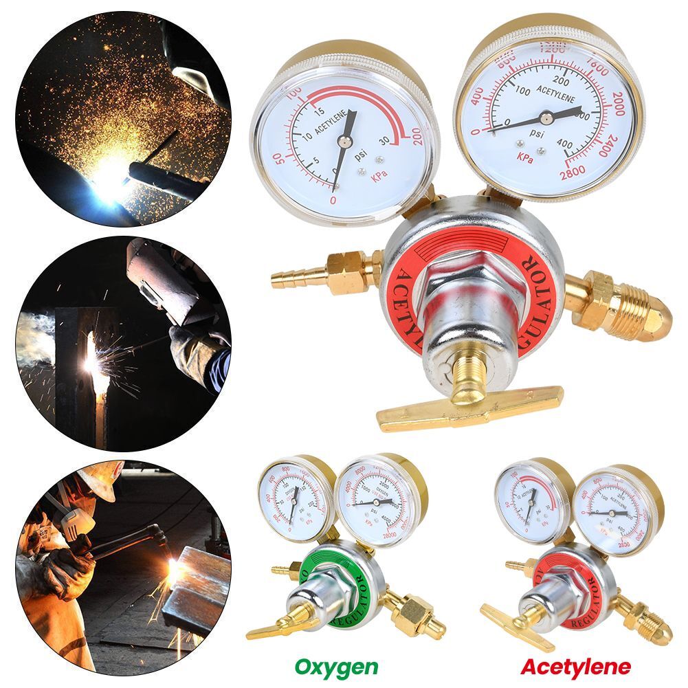 Oxygen Acetylene Regulators Combo Welding Gas Gauges CGA540/510 Welding Torch