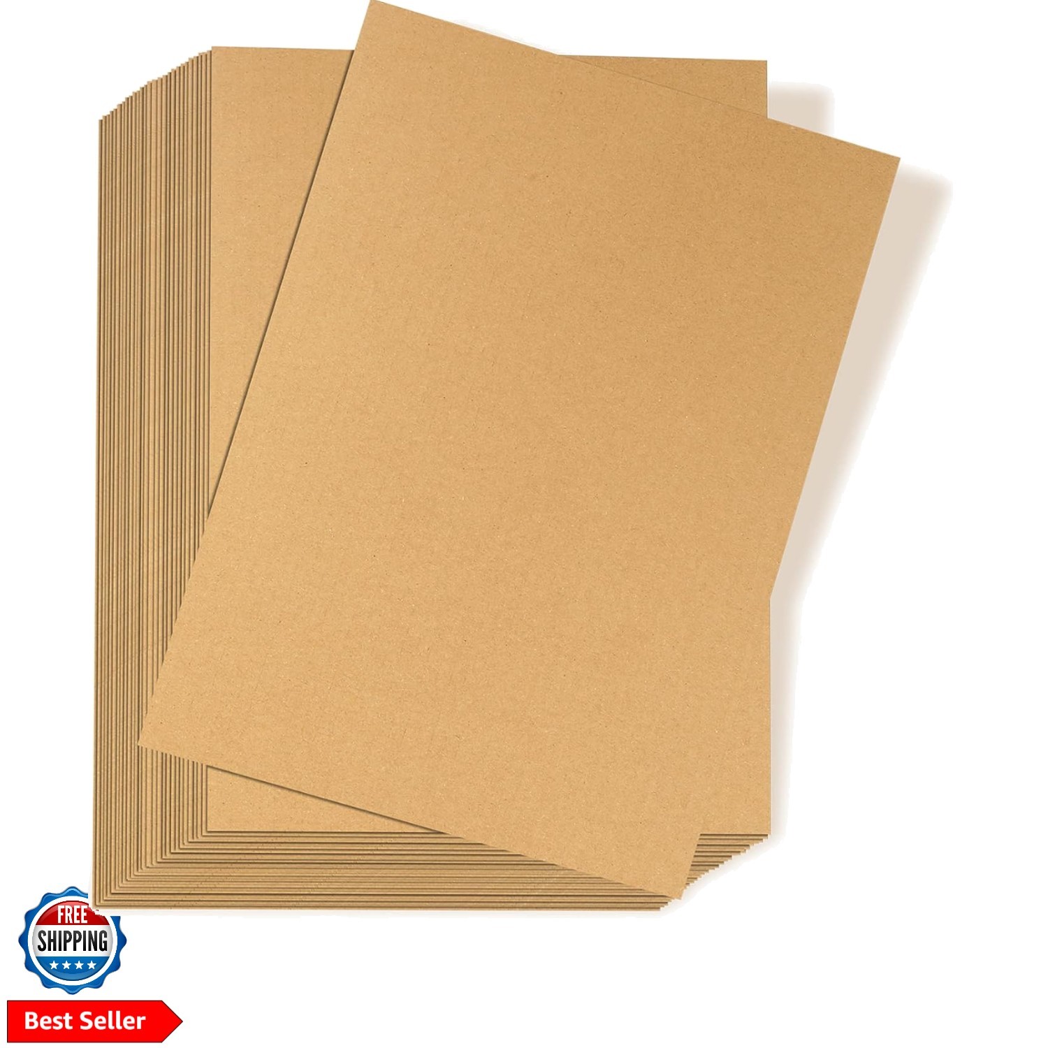 50 Pack Corrugated Cardboard Sheets Flat Hard Cardboard Inserts Back to Schoo…