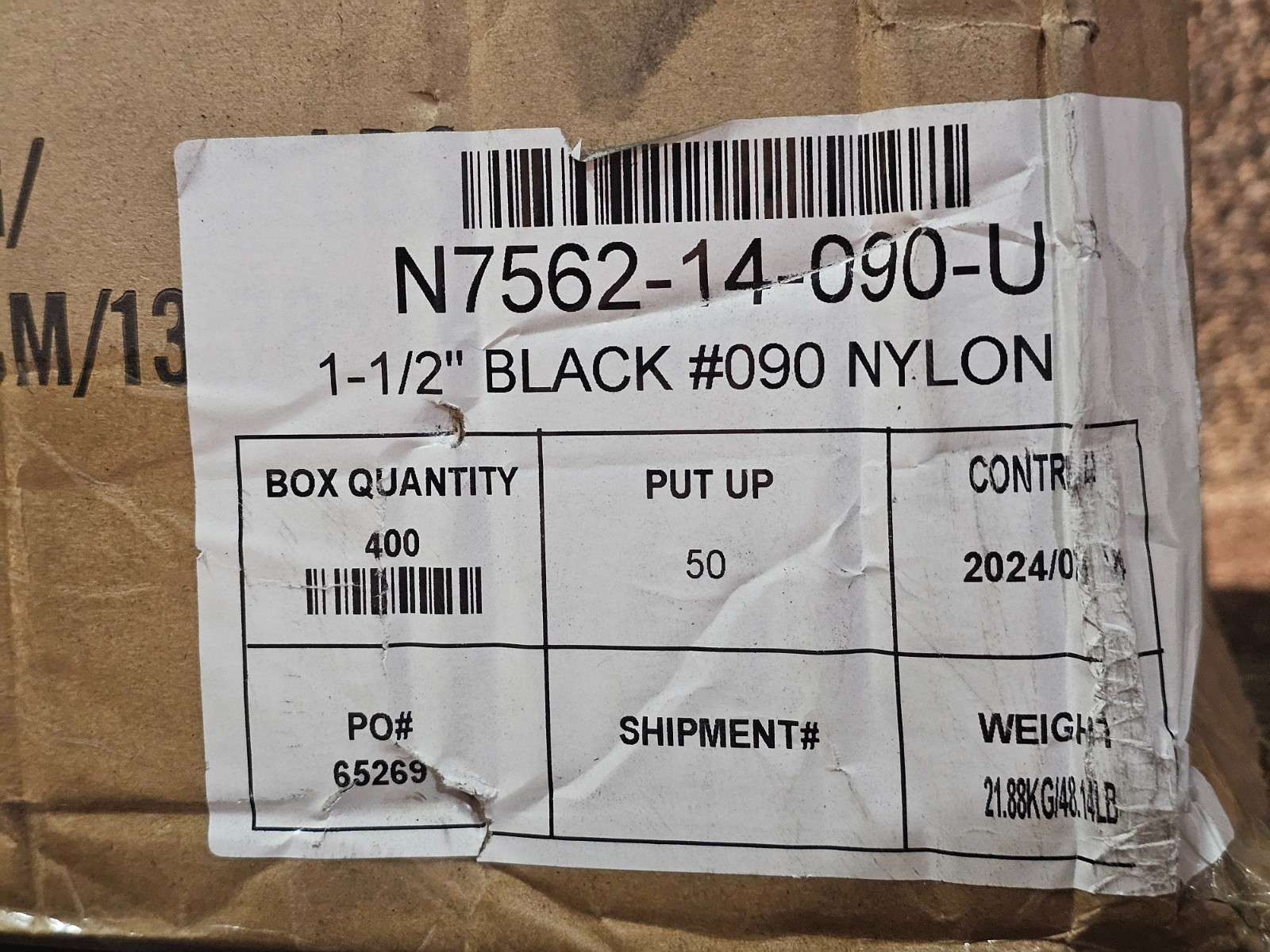 D-WEB Webbing N7562-14-090-U Narrow Woven Nylon Webbing 1-1-2″ 400 Yards Nylon