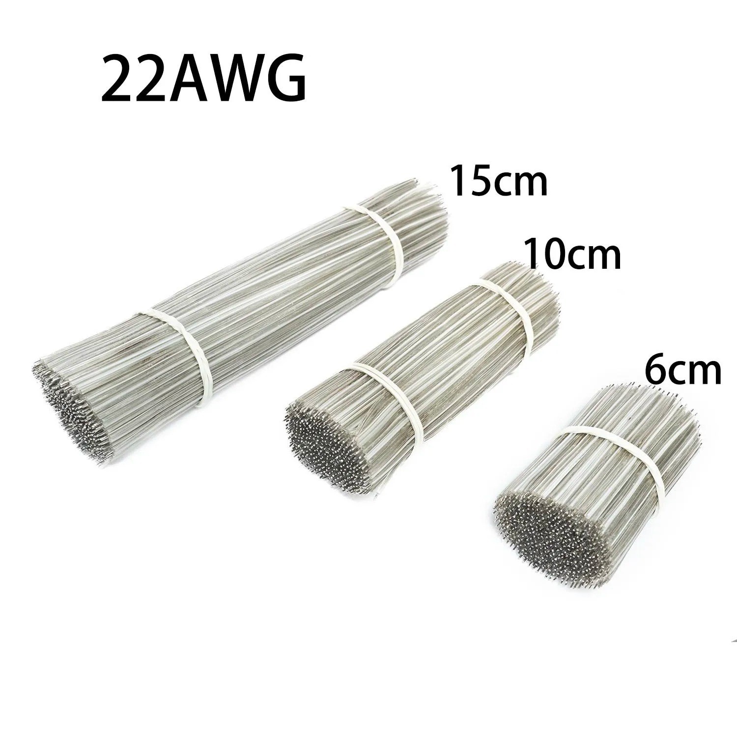 200pc LED Neon Light Welding Wire Connector 12V 24V Silver Enameled