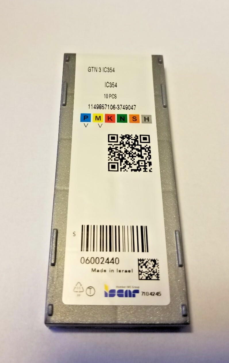 ISCAR GTN 3 IC354 *** 10 INSERTS *** NEW *** FREE FAST SHIPPING ***