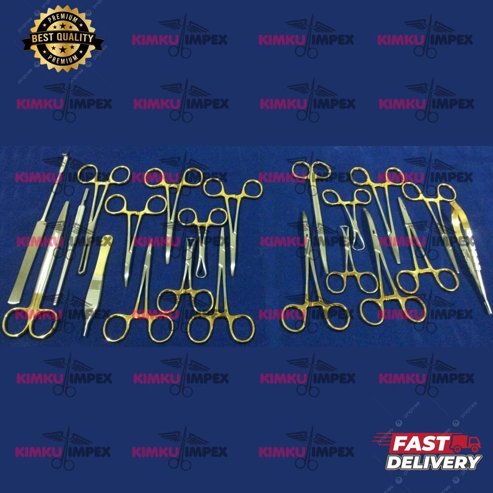 HANDLE T/C FELINE SPAY PACK SURGICAL INSTRUMENTS KIT SET OF 21 PCS
