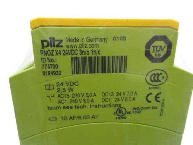 PILZ PNOZ-X4-24VDC-3N/O-1N/C NSMP
