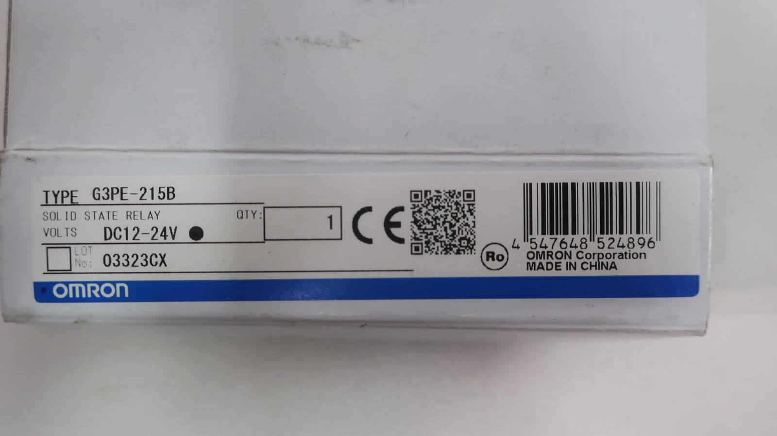 Omron G3PE-215B Solid State Relay 15a Amp 12-24v-dc