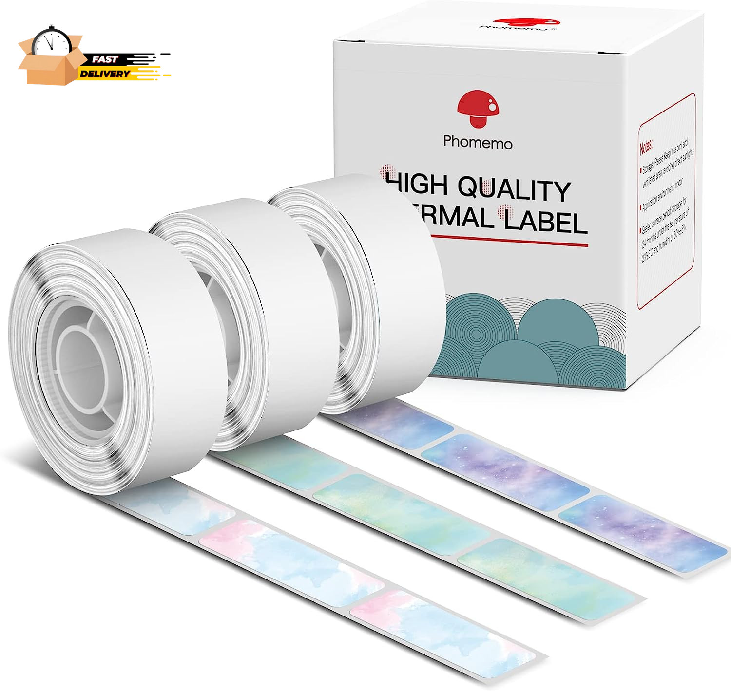 Phomemo D30 Labels 12×40Mm Starry Night Self-Adhesive Thermal D30 Label Maker T