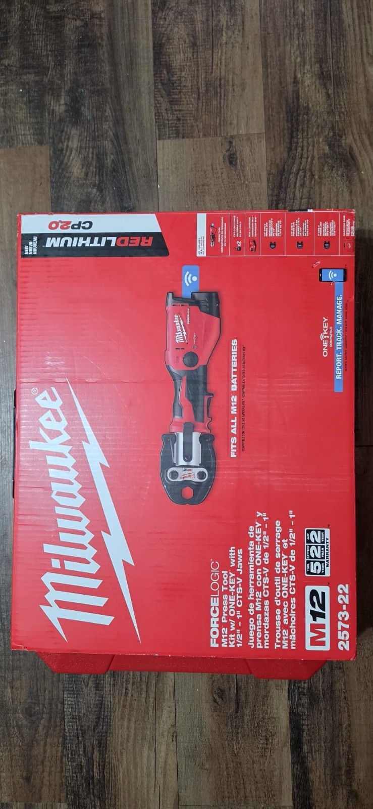MILWAUAKEE 2573-22 M12 Lith Ion FORCE LOGIC Copper Press Tool Kit ONEKEY 2473-22