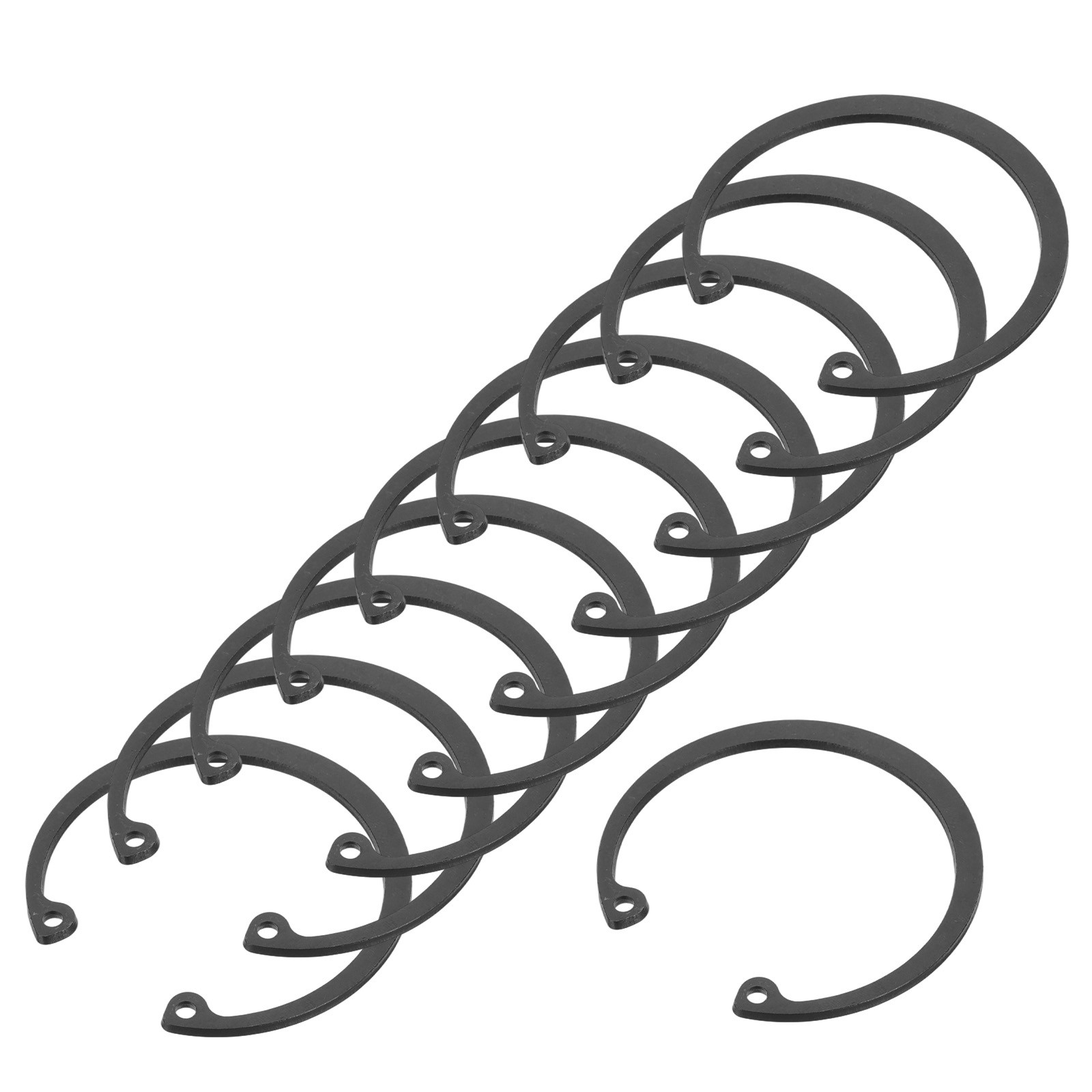 10Pcs Internal Retaining Rings 52mm Manganese Steel C-Clip Snap Ring