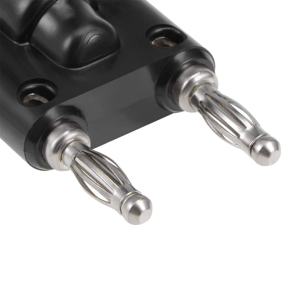 5pcs BNC Female to Dual 4mm Banana Male Plug Binding Coaxial Adapter Connector
