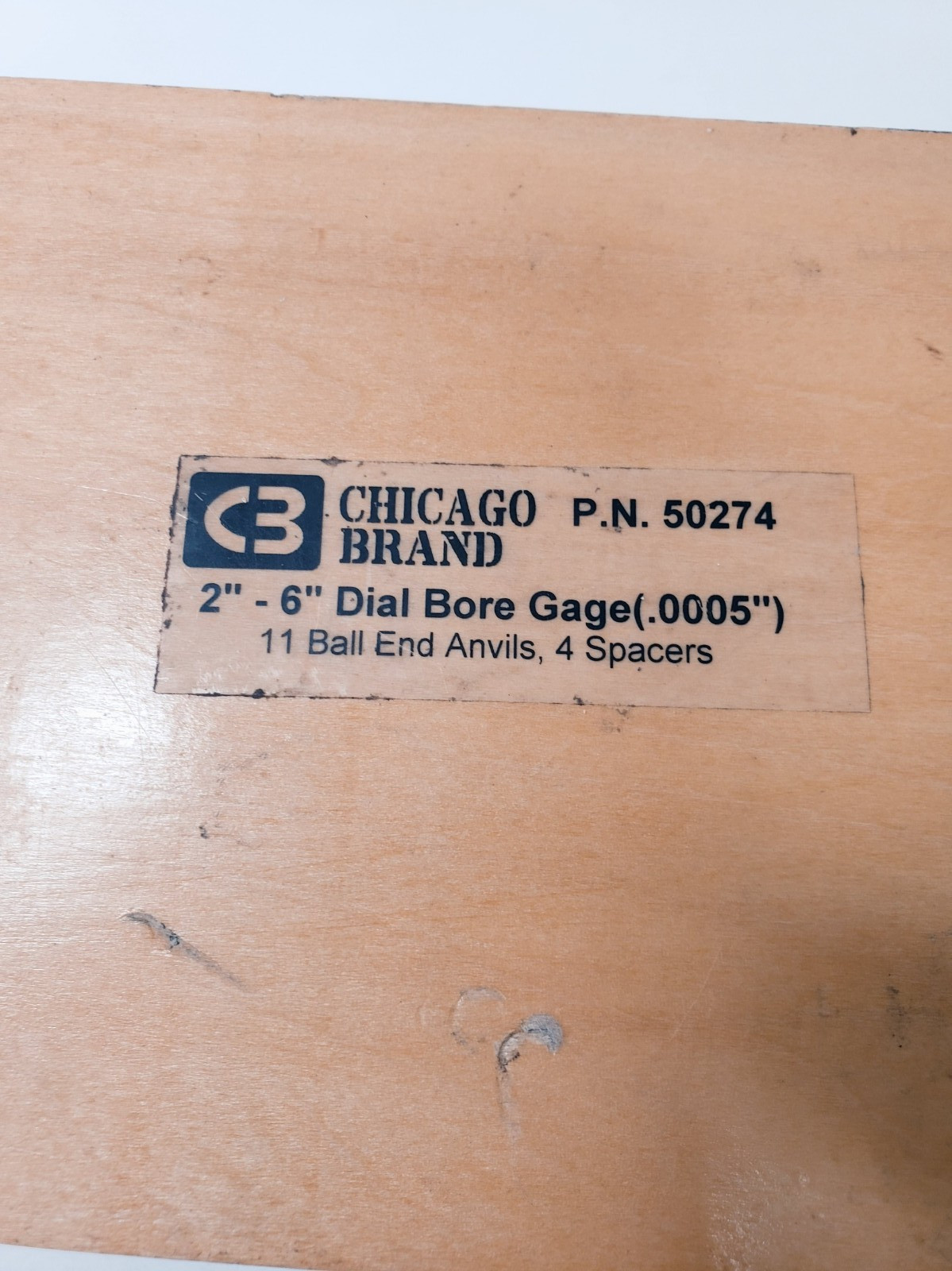 2-6″ Dial Bore Gage .0005″ Accuracy Hardened Ball End Anvils Chicago Brand 50274
