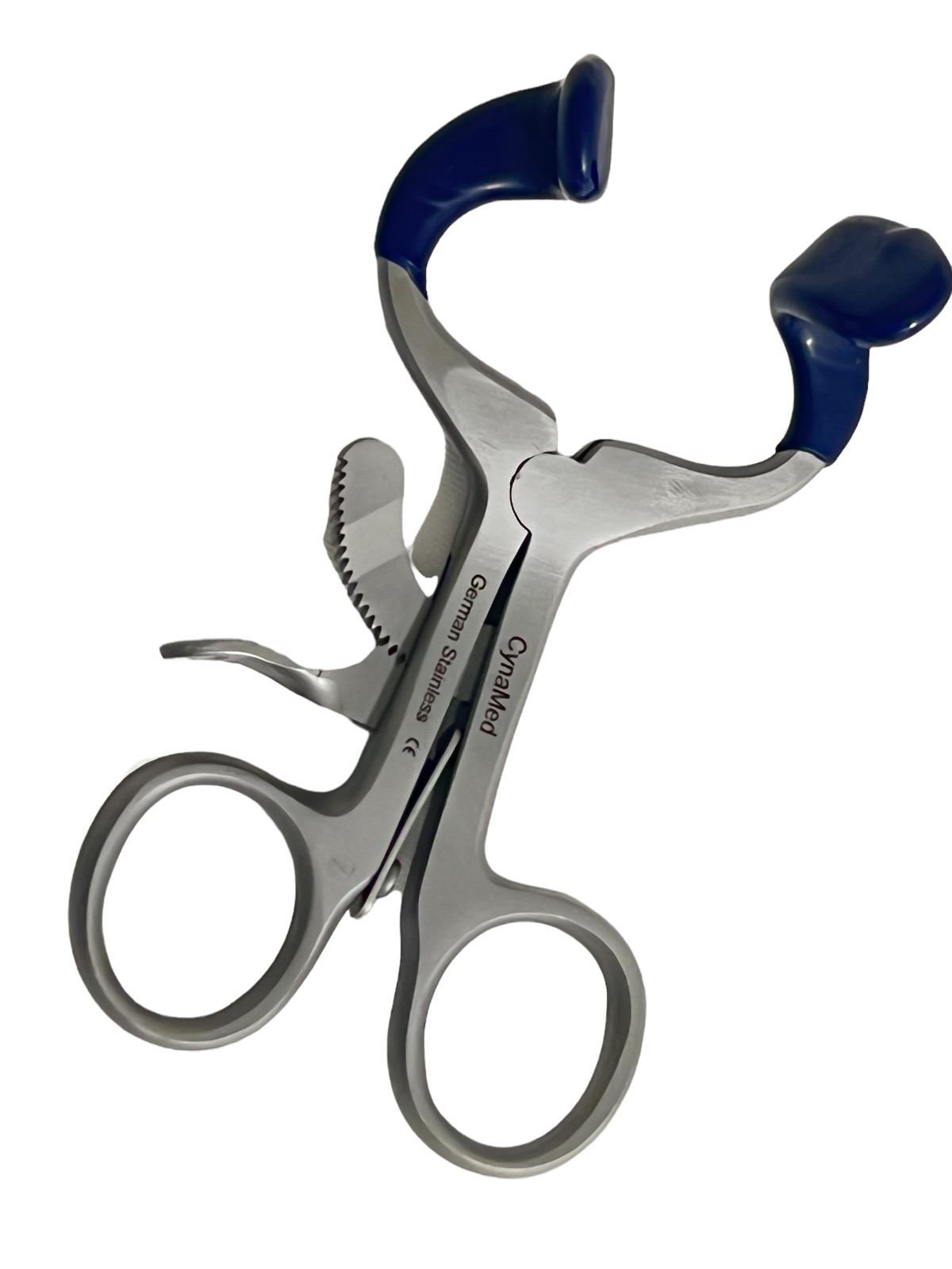 Set of 2 – Molt Mouth Gag 3.5″ + 4.5″ Dental Retractors with Silicone Tips Blue