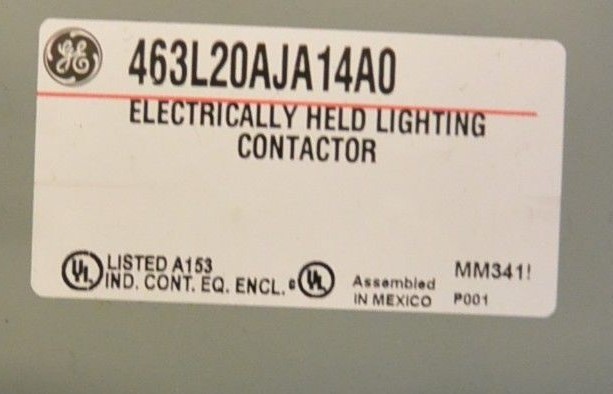 GE Electrically Held Lighting Contactor CR460B CR463L20AJA14A0 Nema 1 Enc. NEW!