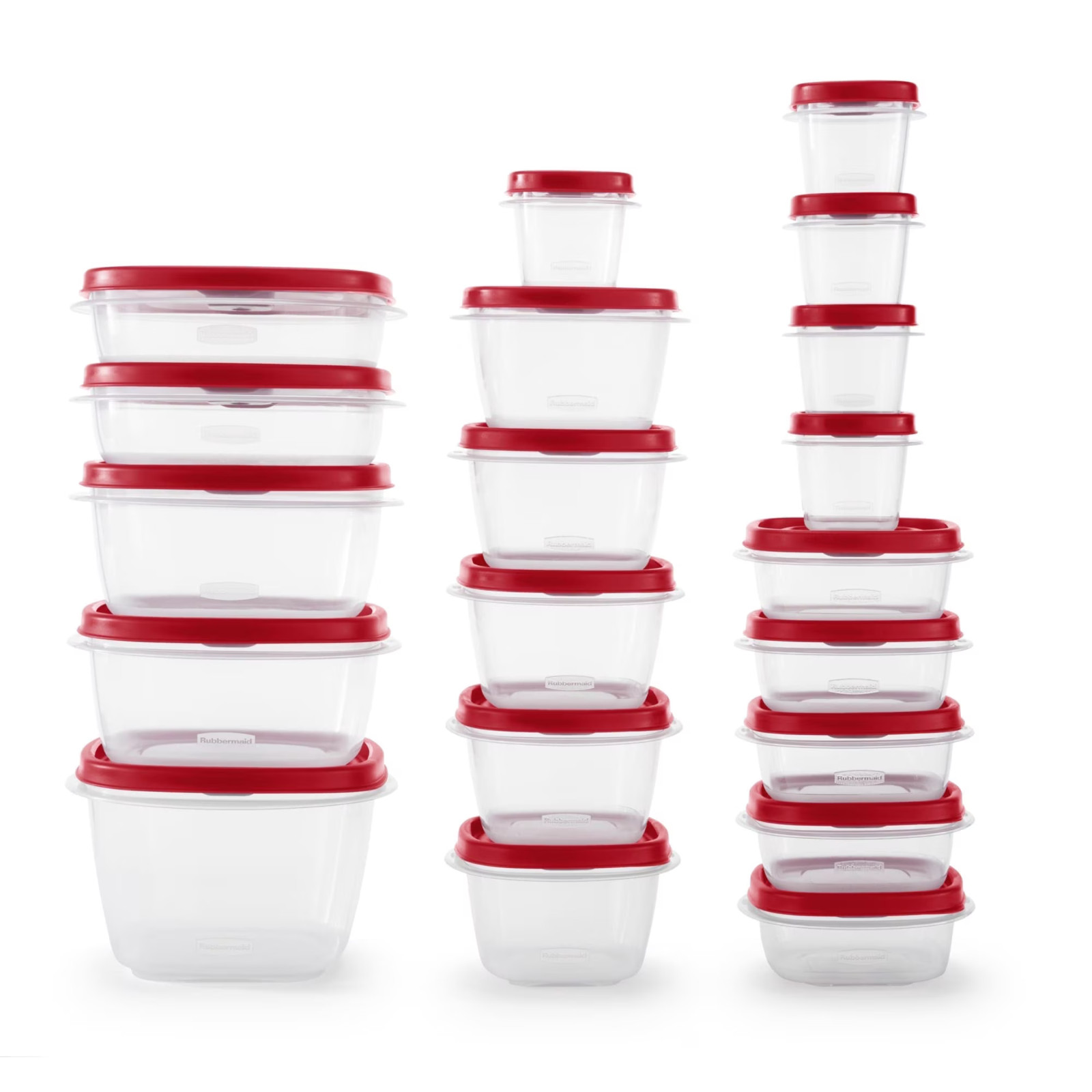 Rubbermaid EasyFindLids 40pc Food Storage Containers Vented Lids Red FREE SHIP