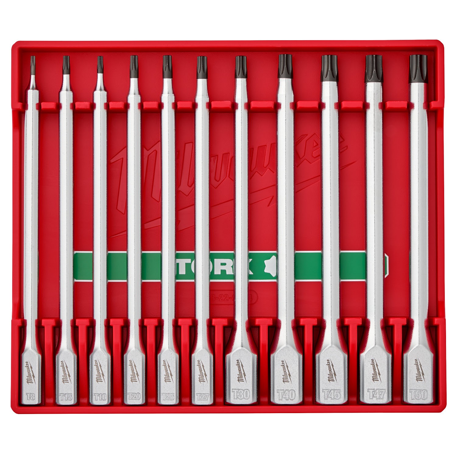 Milwaukee 48-22-9534 11pc Long TORX Bit Socket Set 1/4 3/8 Drive