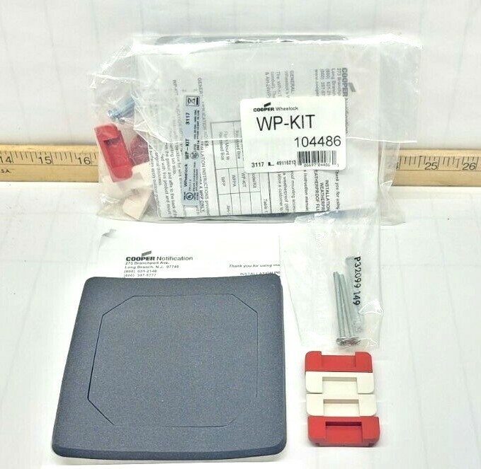 NEW COOPER WHEELOCK WATERPROOF KIT FOR AUDIBLE/VISUAL APPLIANCES WP-KIT 104486