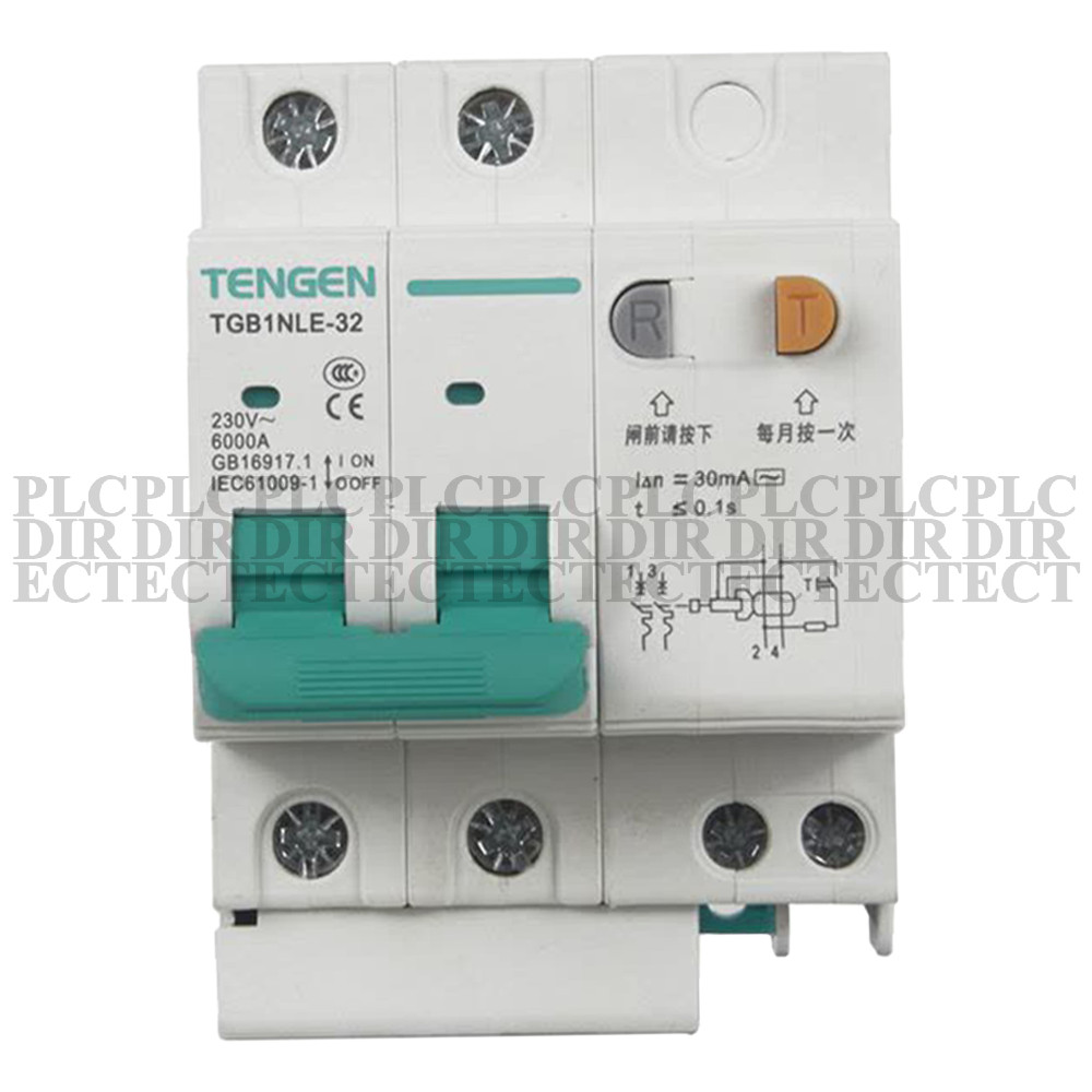 New TENGEN TGB1NLE-32 Circuit Breaker 2P Type C 6/10/16/20/32/40/63A