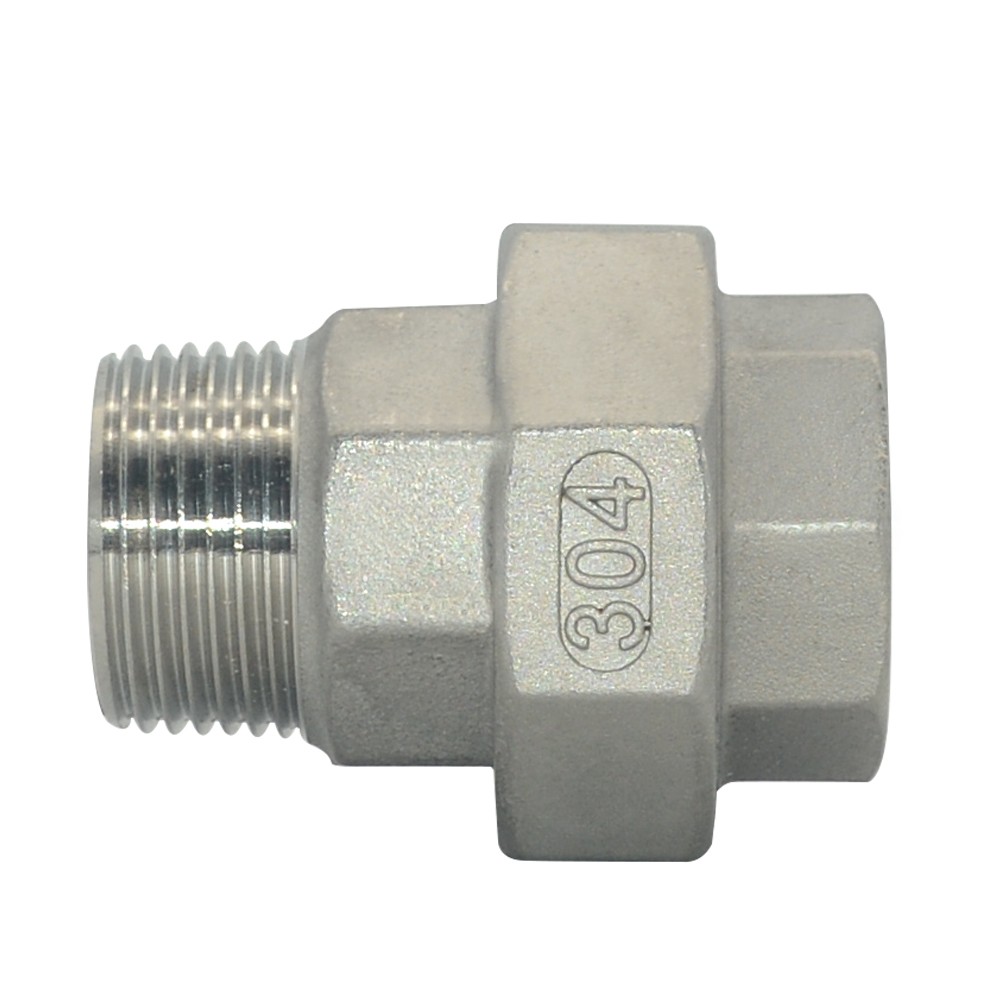 Stainless Steel Union 1″ in NPT Pipe Split Coupling Male to Female MF