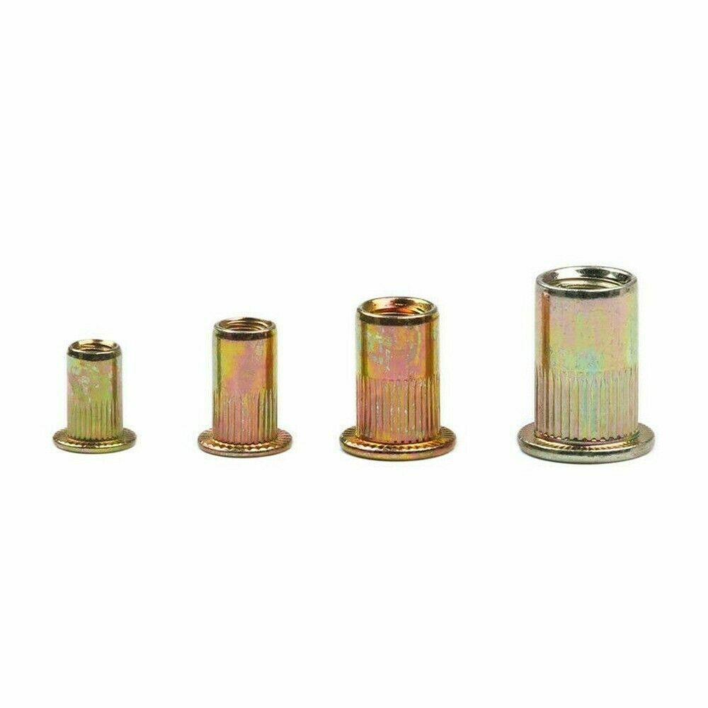 100/50pcs Carbon Steel Nutserts Rivet Nut Rivnut Nutsert M3 M4 M5 M6 M8 M10 M12