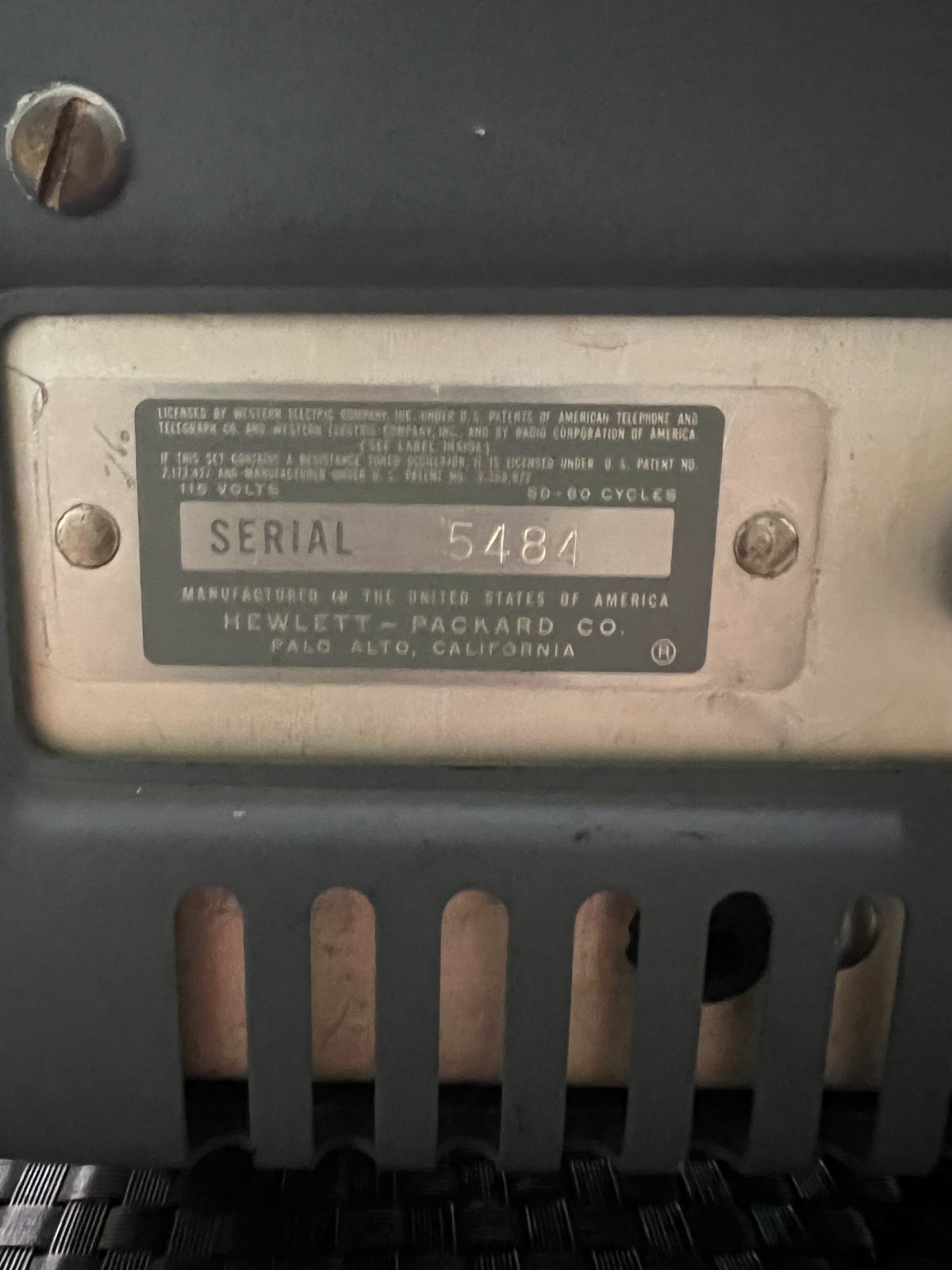 Hewlett Packard HP 200AB Audio Oscillator – Museum-Grade Historic Instrument