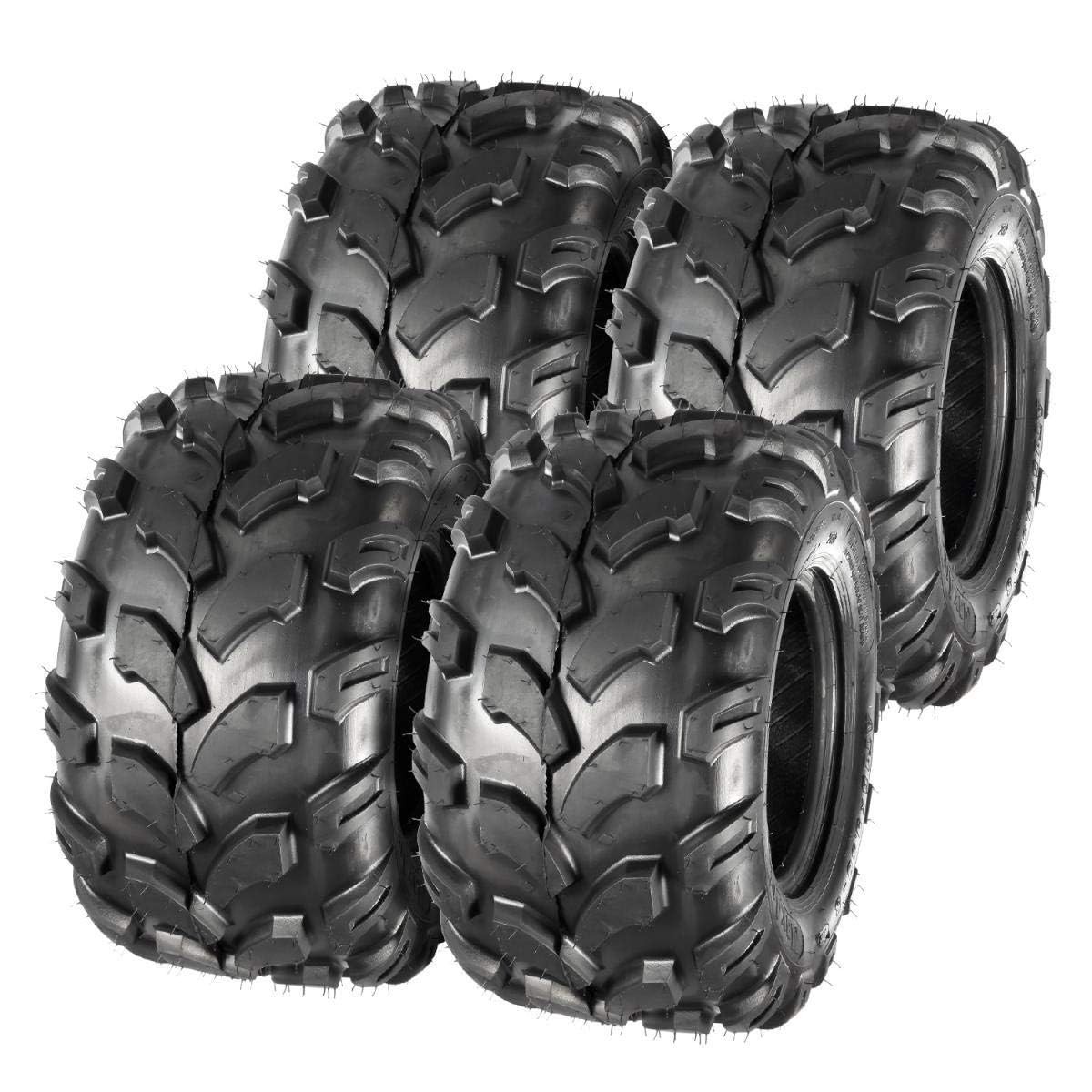 18×9.5-8 Lawn Mower Tire ATV UTV Tractor Turf Golf Cart Knobby 4PR P311 Set of 4