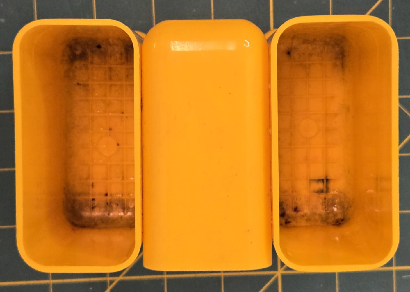 VTG HOF Yellow Modular Plastic Desk Organizer 5 Storage Drawers #7412 Hong Kong