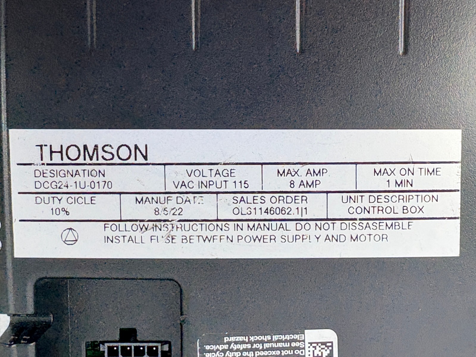 PRE OWNED | LOGICDATA COMPACT-2-OMT-US Desk Control Unit-Module Only – Black