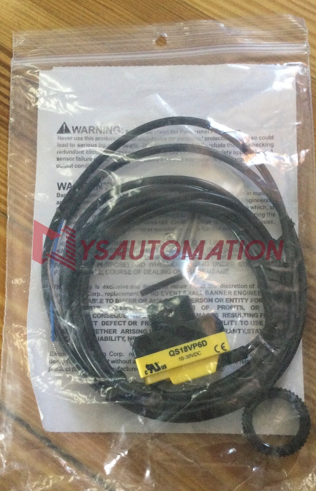 QS18VP6D Banner Engineering Diffuse-Mode Photoelectric Sensor