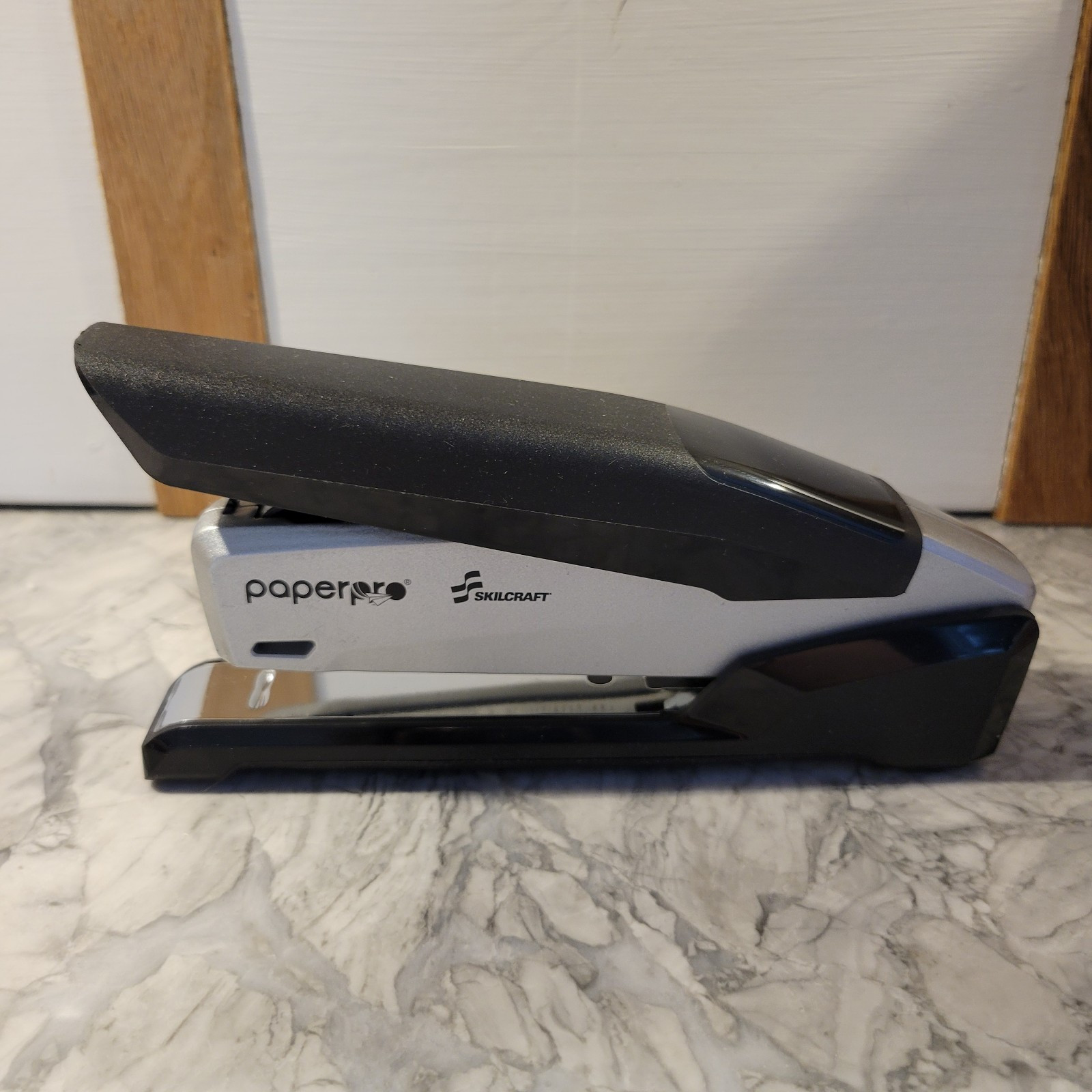 PaperPro inPOWER+ 28 Premium Desktop Stapler, 28-Sheet Capacity, Black/Silver
