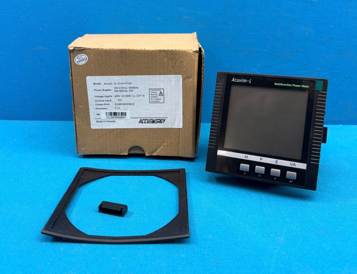 Accuenergy Acuvim Multifunction Power Meter EL-D-mV-P1V4 w/AXM-WEB2 Accuenergy