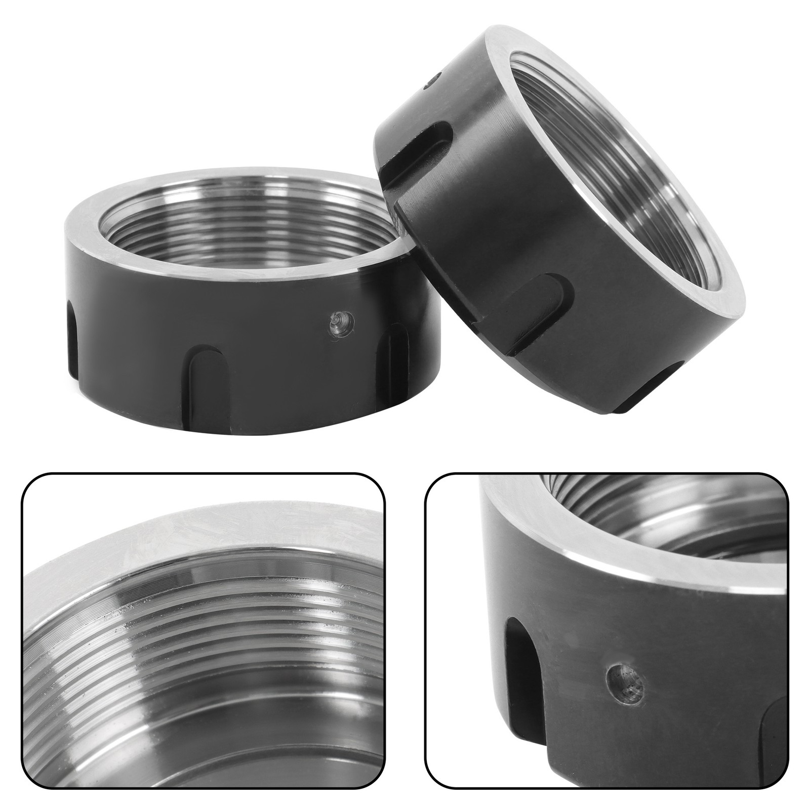 ER32UM Collet Nut 2 Pack Set Ball Bearing Type for CNC Milling Tool Holder