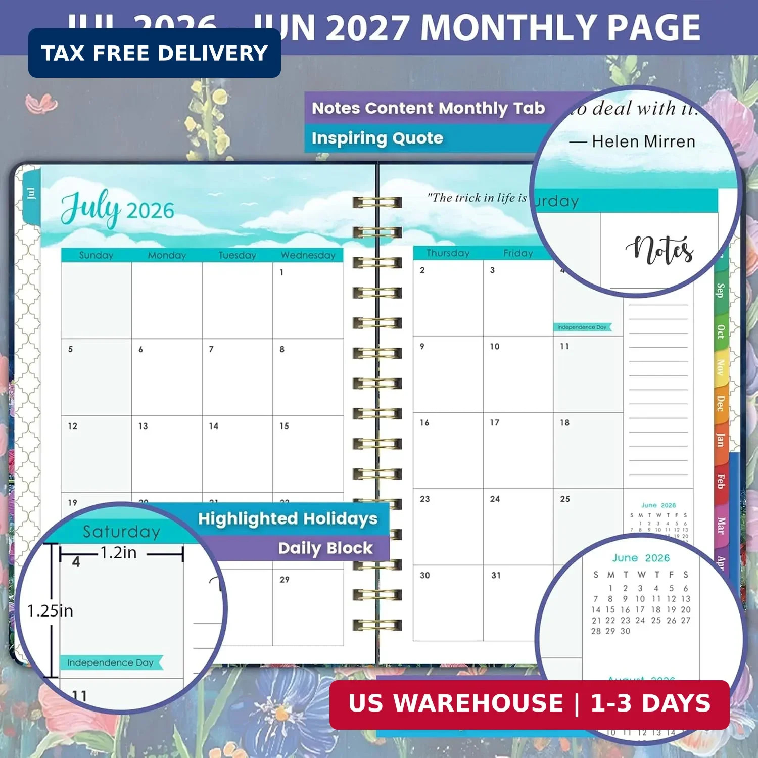 Planner 2026-2027 – 2026-2027 Planner Weekly and Monthly from July 2026 to June