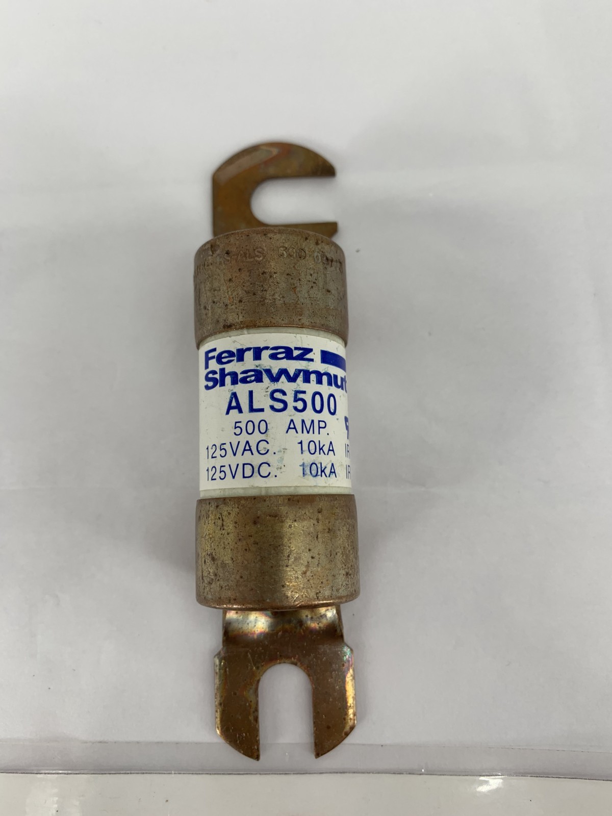 Mersen Ferraz Shawmut ALS500 500A 125V Ceramic Forklift Truck Fuse