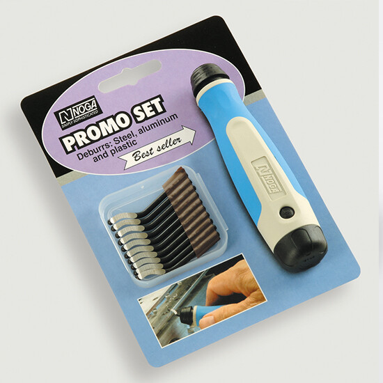 Noga NG8150 Heavy Duty Deburring Tool with 10 S10 High Speed Steel Blades