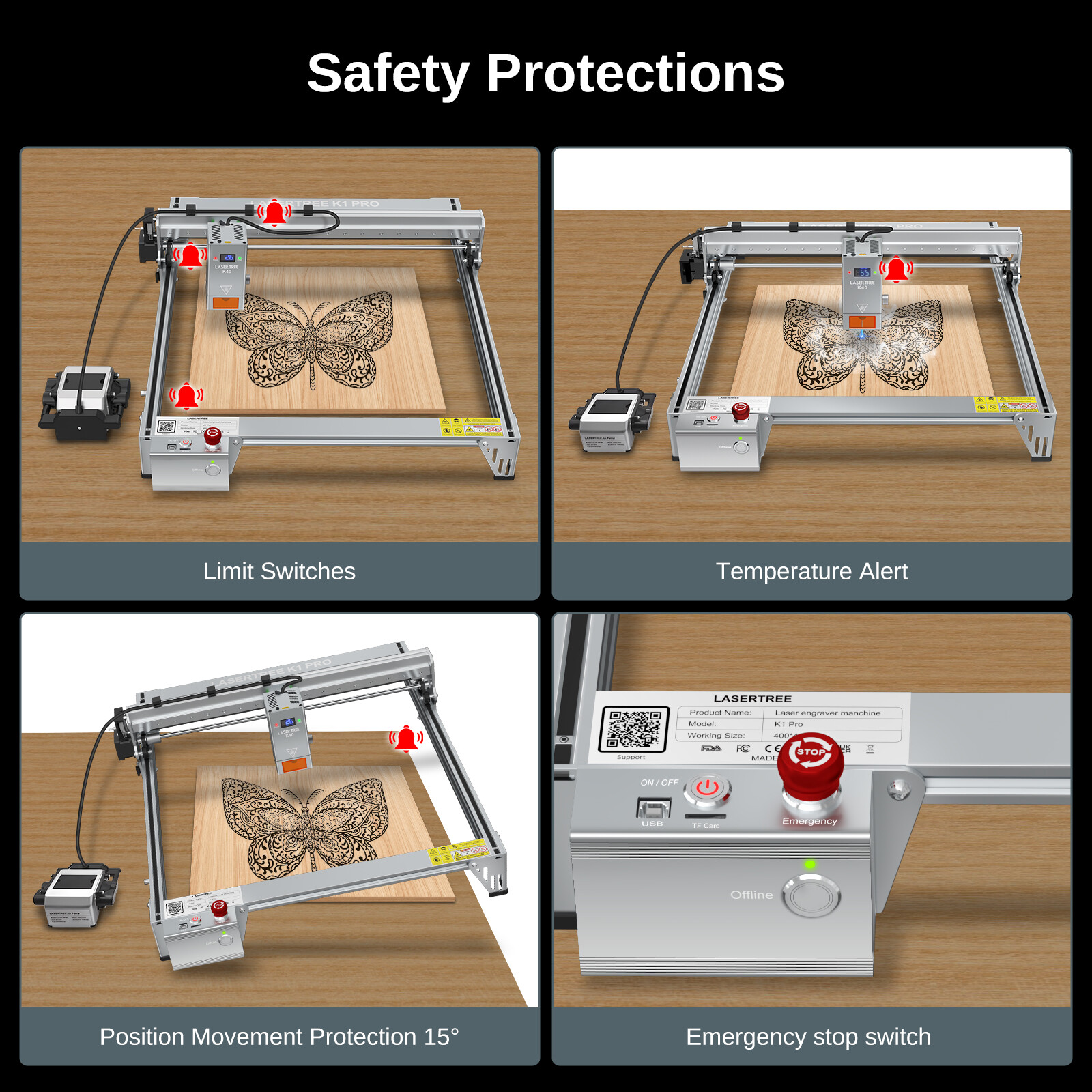 40W Laser Engraver, Laser Cutter and Engraver Machine for DIY Laser Engraving