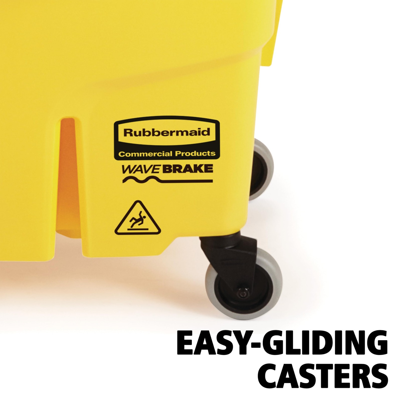 Rubbermaid Commercial Products WaveBrake 35 Qt. Side-Press Mop 35 Qt, Yellow