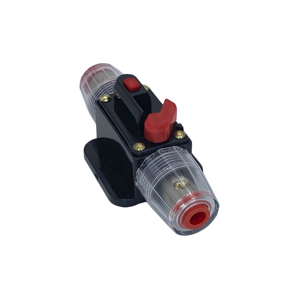 50A Inline Circuit Breaker Stereo Audio Manual Reset for Auto Marine RV 50 Amp