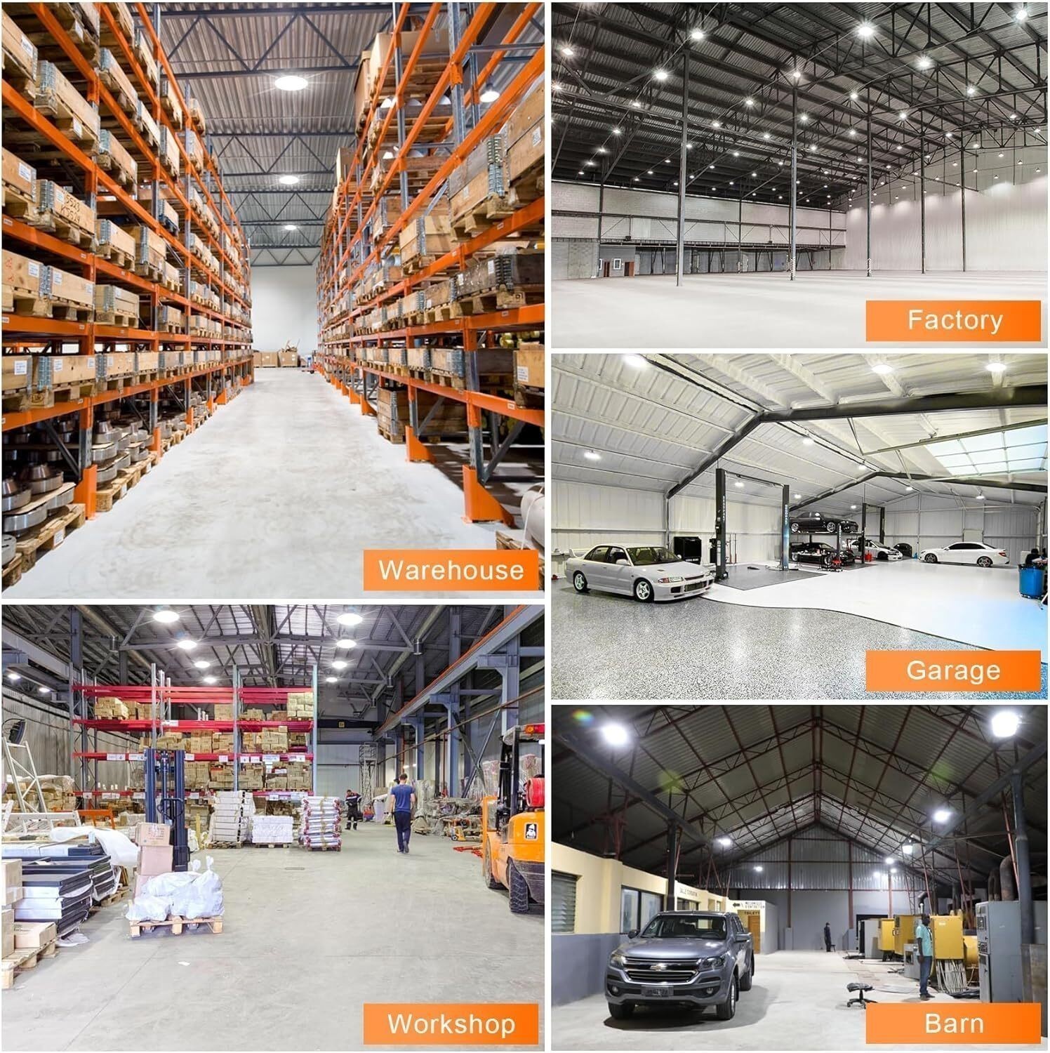 LED UFO High Bay BI Light 240W 200W 150W CCT 4500K to 5700K 100~277V Shop Light