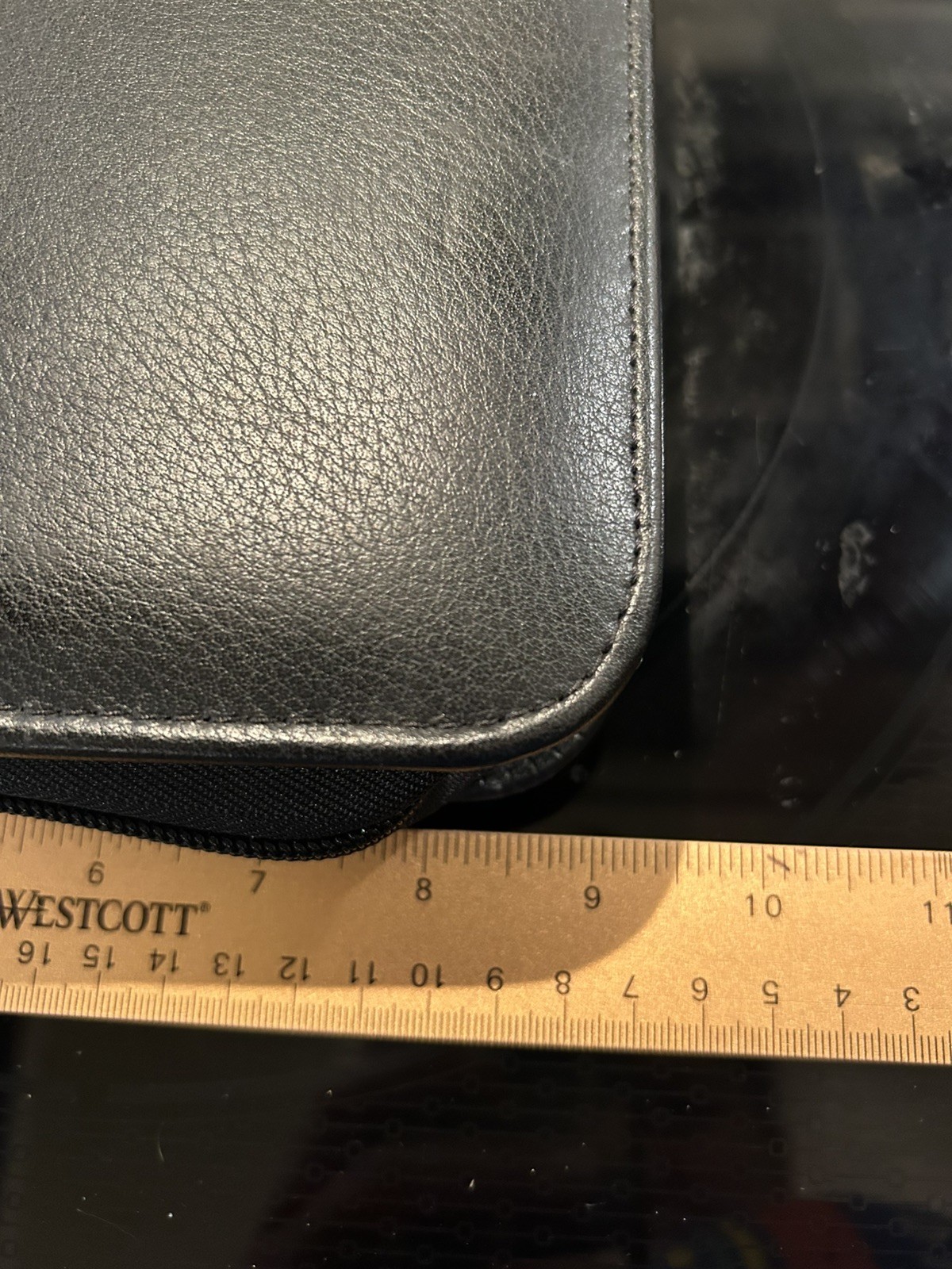 Franklin Quest Champ 7 Ring Planner Binder Zip Around 11 x9 Faux Leather Filled