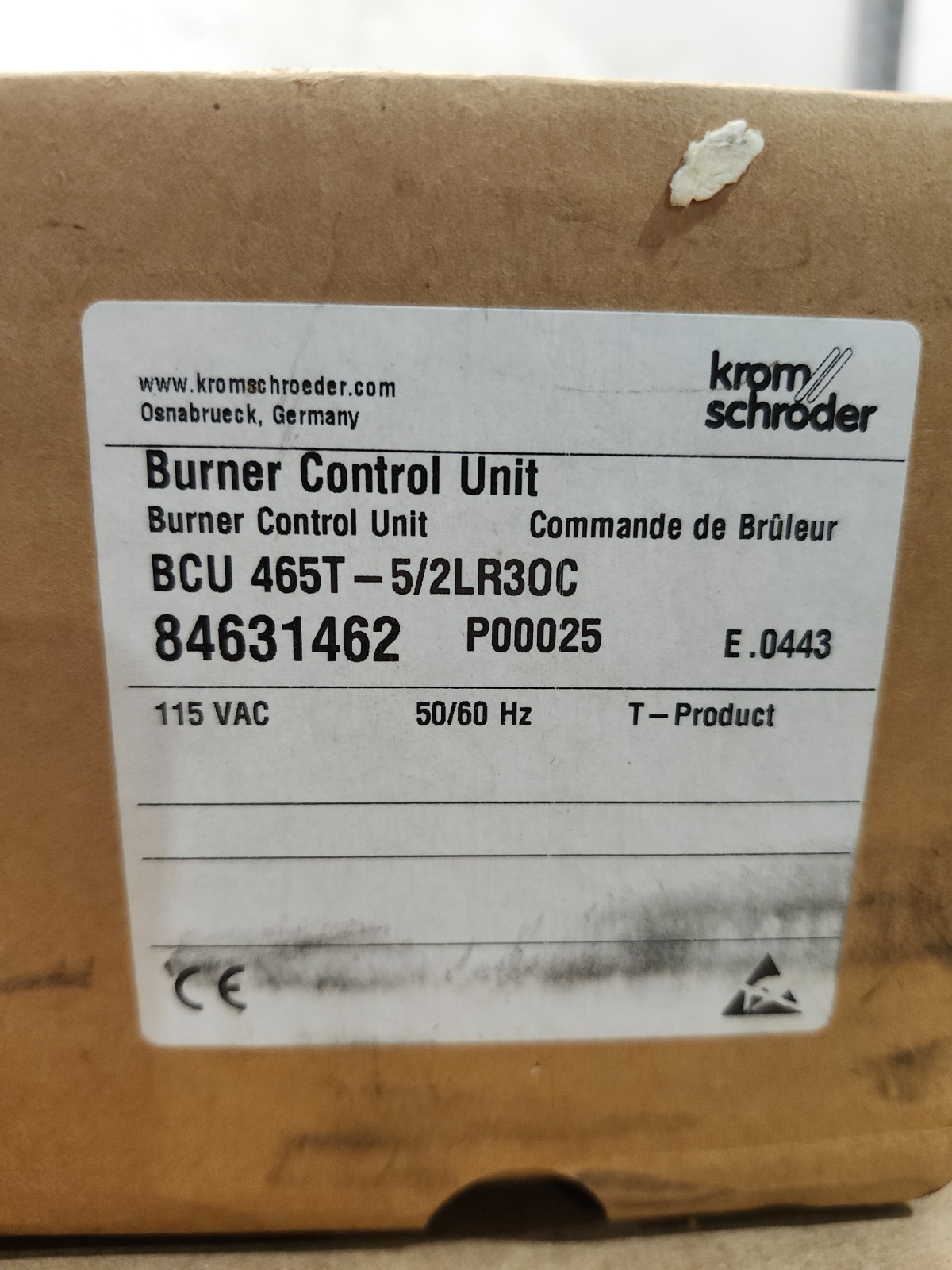 NEW IN BOX KROM SCHRODER Burner Controller Management System 465T-5/2LR30C